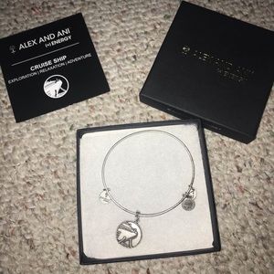 Alex and Ani Silver Cruise Ship Bracelet